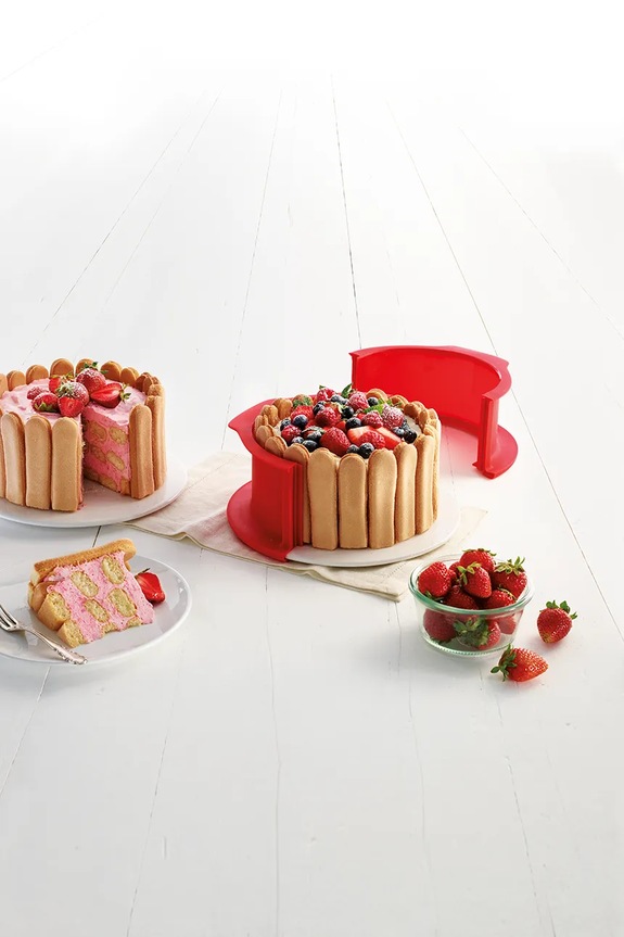 Lekue forma do ciasta z ceramiki 18 cm 880940 czerwony AA00