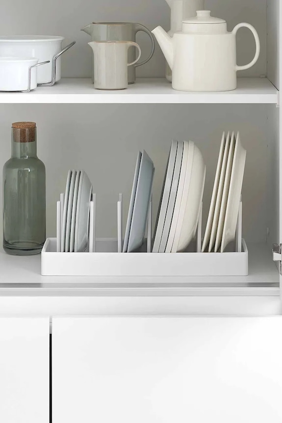 Plastový kuchynský organizér Yamazaki 40 x 14,1 x 14 cm 1361. biela AA00