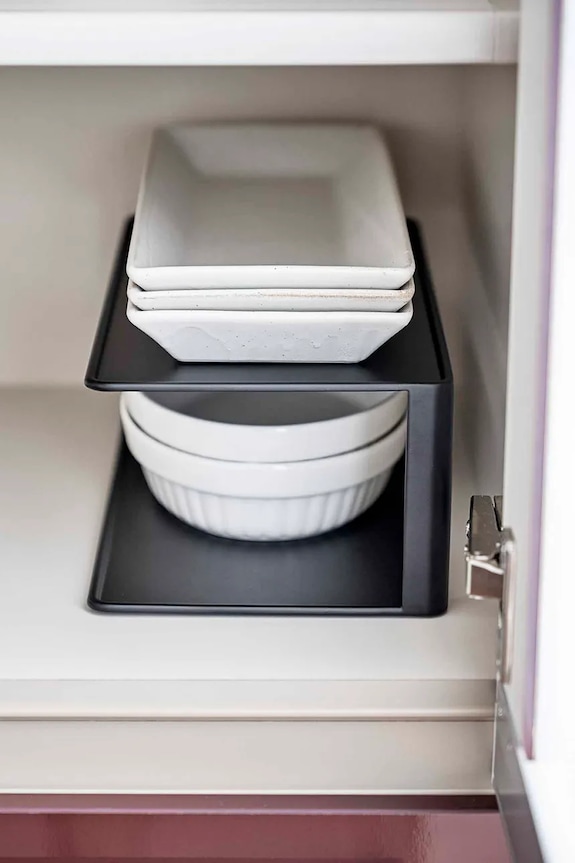 Yamazaki półka kuchenna stalowa 30 x 15 x 10 cm czarny 5642