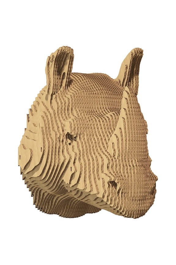 Lifestyle 3d zidne puzzle Cartonic Rhino CWRHINO šarena