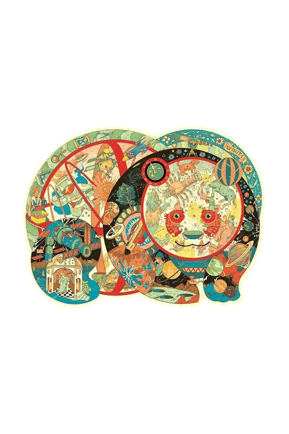 Umjetničke puzzle Mideer Pandzie planetarium 330 elementów šarena MD3269