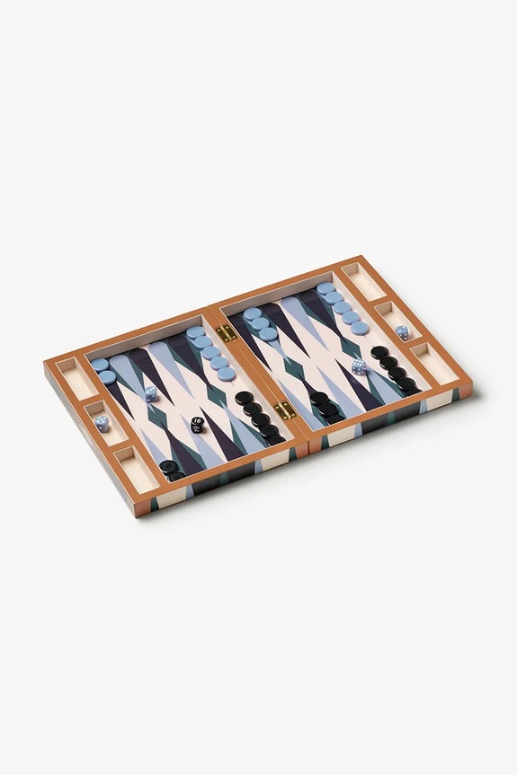 Επιτραπέζιο παιχνίδι Printworks Backgammon 24 × 31 × 5 cm PW00722 πολύχρωμο AA00