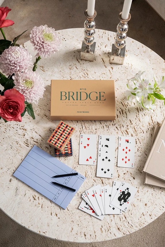 Επιτραπέζιο παιχνίδι Printworks Bridge S 23 × 14 × 4 cm μπεζ PW00719