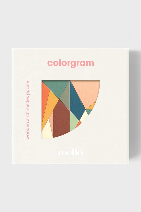 Ξύλινο παζλ Luckies of London Colorgram 14 x 19 cm πολύχρωμο LK.MECOL