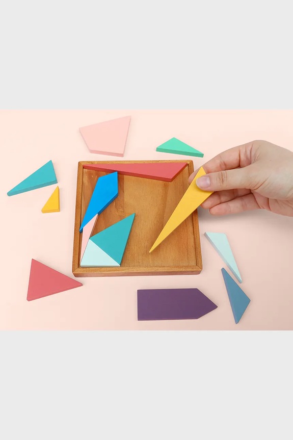 Ξύλινο παζλ Luckies of London Colorgram 14 x 19 cm πολύχρωμο LK.MECOL