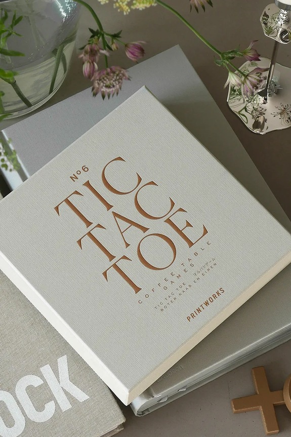 Επιτραπέζιο παιχνίδι Printworks Classic Tic Tac Toe 20 x 20 x4 cm μπεζ PW00689