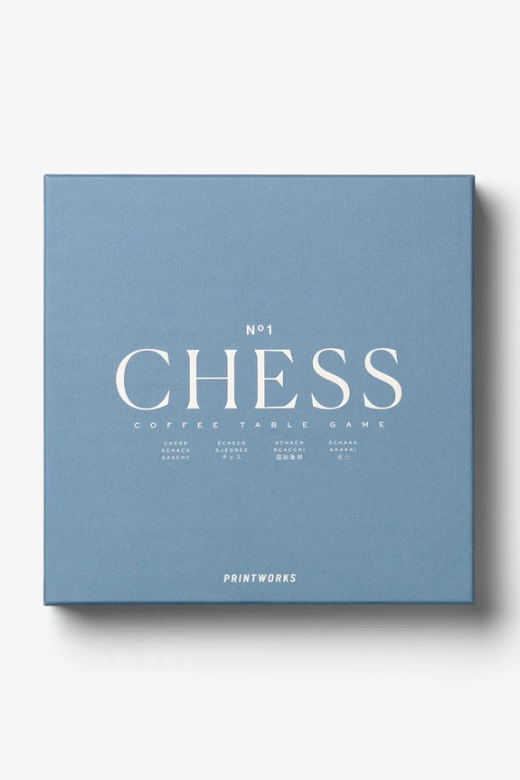 Šah Printworks Classic Chess 24 x 24 cm PW00755 modra AA00