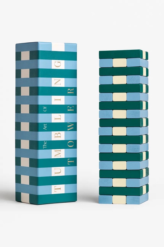 Printworks gioco arcade Tumbling Towers 28,5 × 8,5 × 8 cm blu PW00758