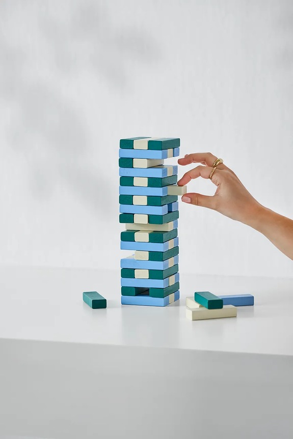 Lifestyle Printworks gioco arcade Tumbling Towers 28,5 × 8,5 × 8 cm PW00758 blu