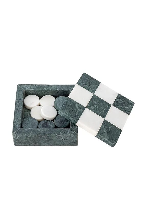 Bloomingville joc de societate Tic-Tac-Toe 12 x 5 x 12 cm 82068756 turcoaz AA00