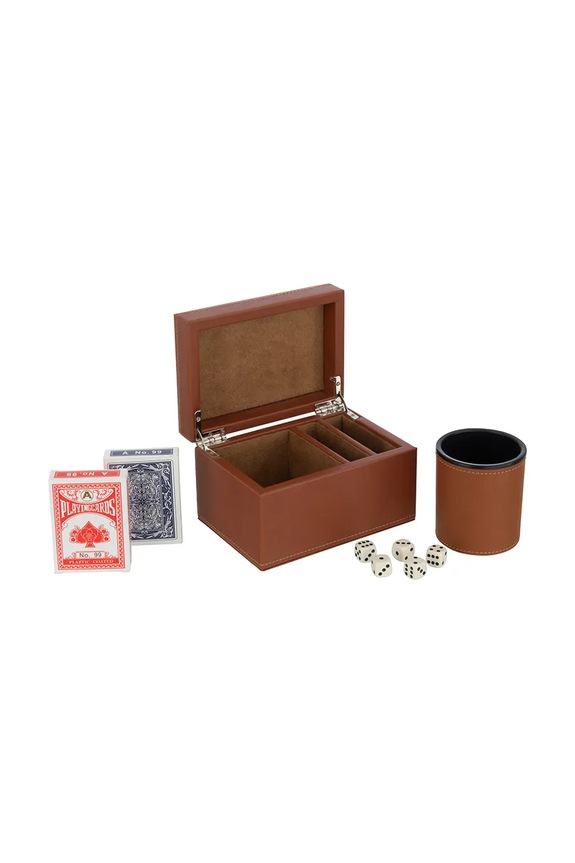 J-Line gra karciana 17,5 x 12 x 10 cm 37089 brązowy AA00