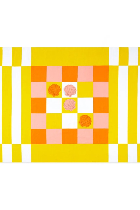 Balvi ręcznik plażowy z grą w kółko krzyżyk 90 x 180 x 0,2 cm 28273.