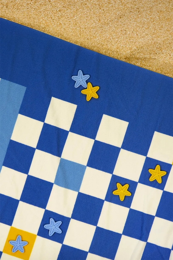 Balvi ręcznik plażowy z grą w warcaby 90 x 180 x 0,2 cm 28272