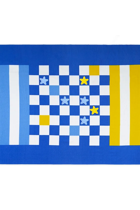 Balvi ręcznik plażowy z grą w warcaby 90 x 180 x 0,2 cm 28272