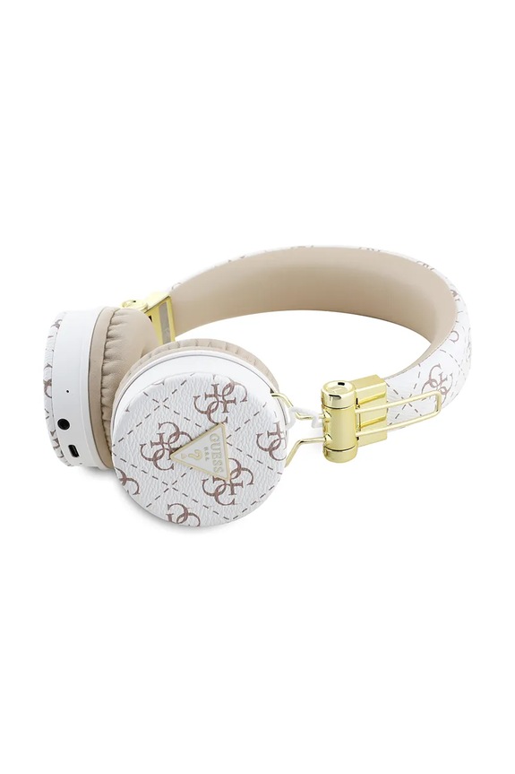 Bezdrôtové slúchadlá Guess Triangle Round Shape GUBH70E4PTMH biela AA00