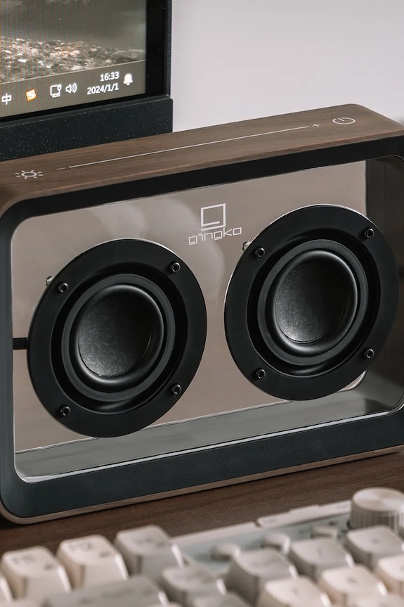 Lifestyle Gingko Design głośnik Mage See-through Speaker G037WT brązowy