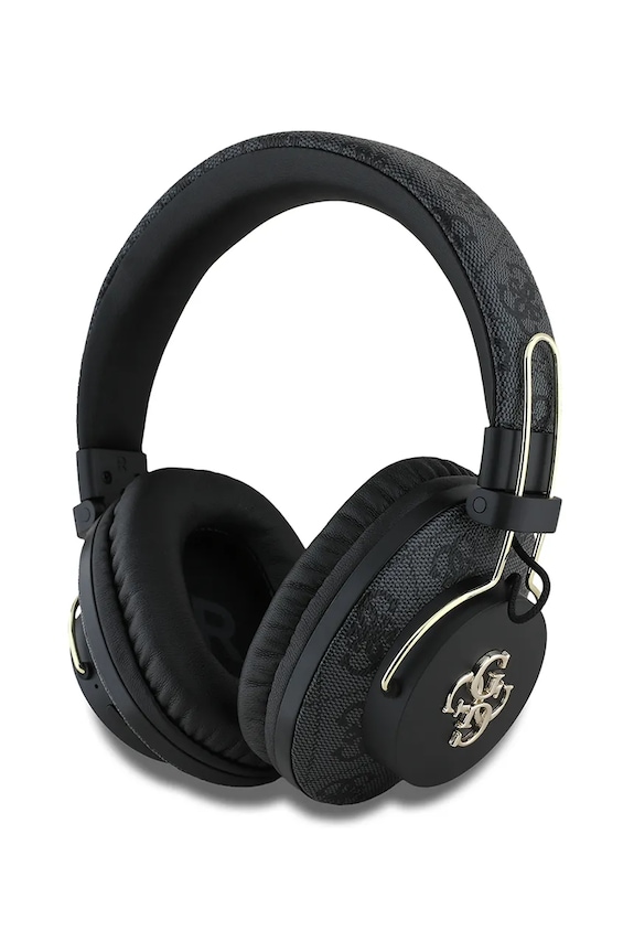 Bezdrôtové slúchadlá Guess Metal 4G Logo čierna GUBHS72P4FC4MK