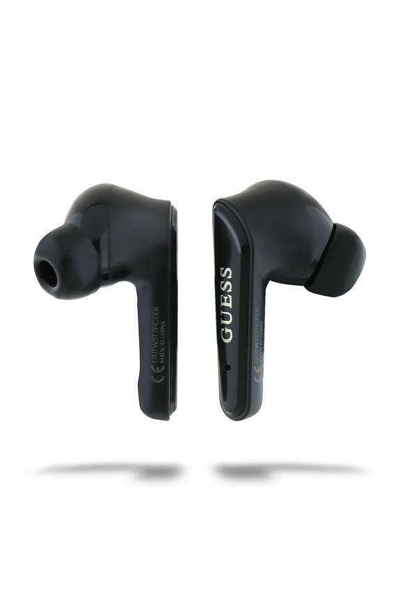 Ασύρματα ακουστικά in-ear Guess Flat Classic Logo Electroplated GUTWST7FCEEK μαύρο AA00