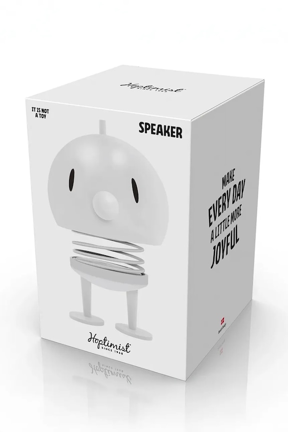 Hoptimist Ασύρματο ηχείο από ατσάλι 15 x 23 cm λευκό 33159