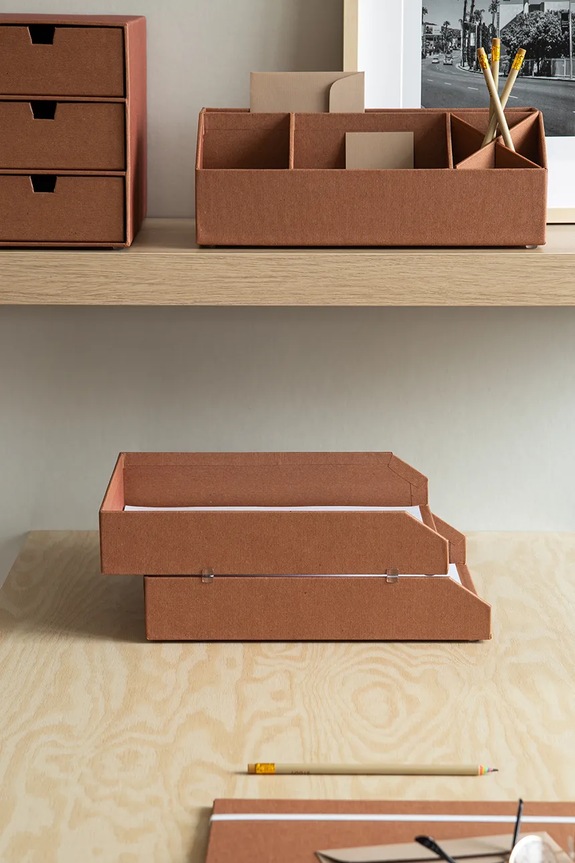 Bigso Box of Sweden organizer na dokumenty 2-pack 7892R1201.99 brązowy