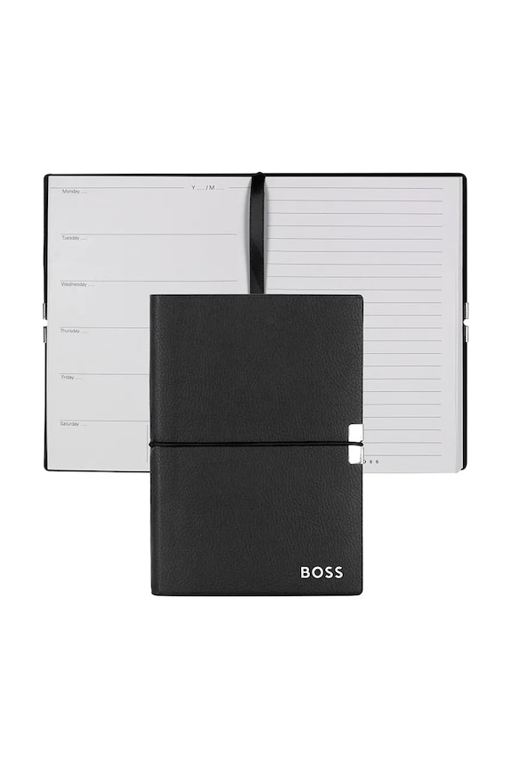 BOSS caiet Elegance A6 negru HNM124AA