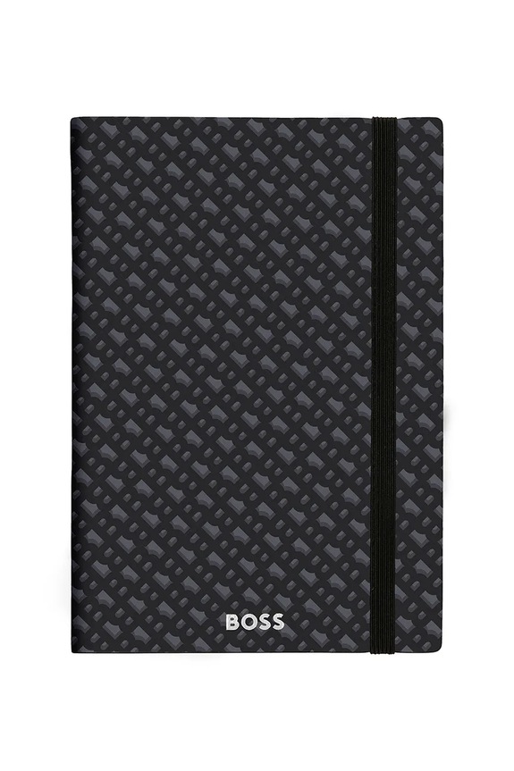 BOSS caiet Monogram A5 HNH412JL negru AA00