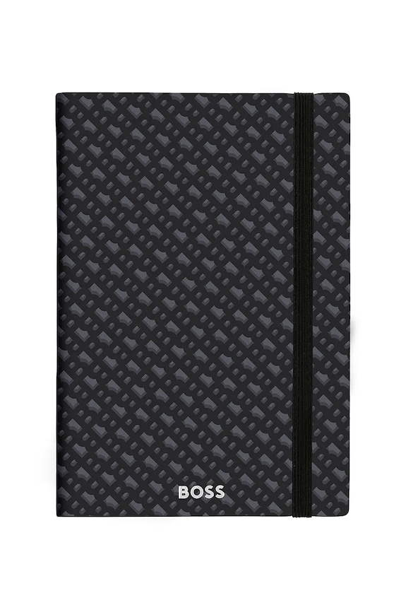 BOSS caiet Monogram A5 HNH412JL negru AA00