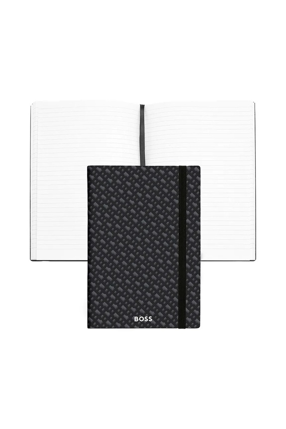 BOSS caiet Monogram A5 HNH412JL negru