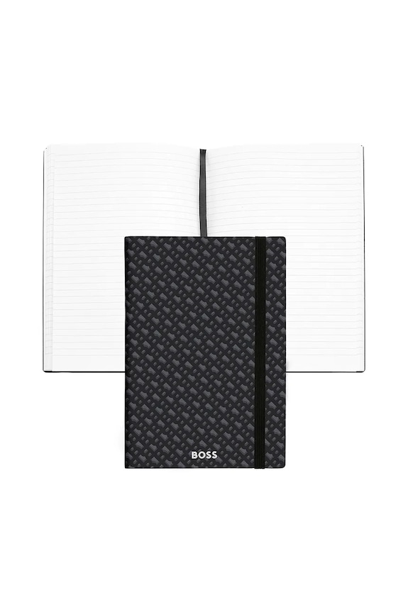 BOSS caiet Monogram A5 HNH412JL negru