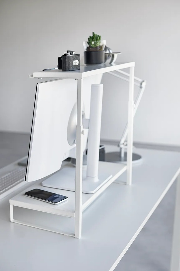 Lifestyle Stalak za monitor Yamazaki Tower 2 30,4 x 42,4-68,5 x 45,3 cm 1302 bijela