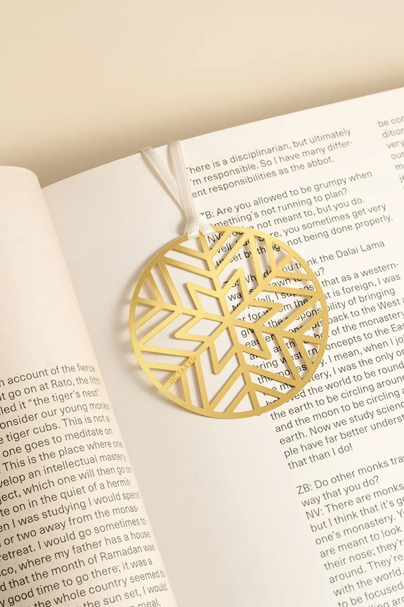 Lifestyle Σελιδοδείκτης βιβλία Octaevo Christmas Bauble 5 x 10 cm OBMCB2.25 κίτρινο