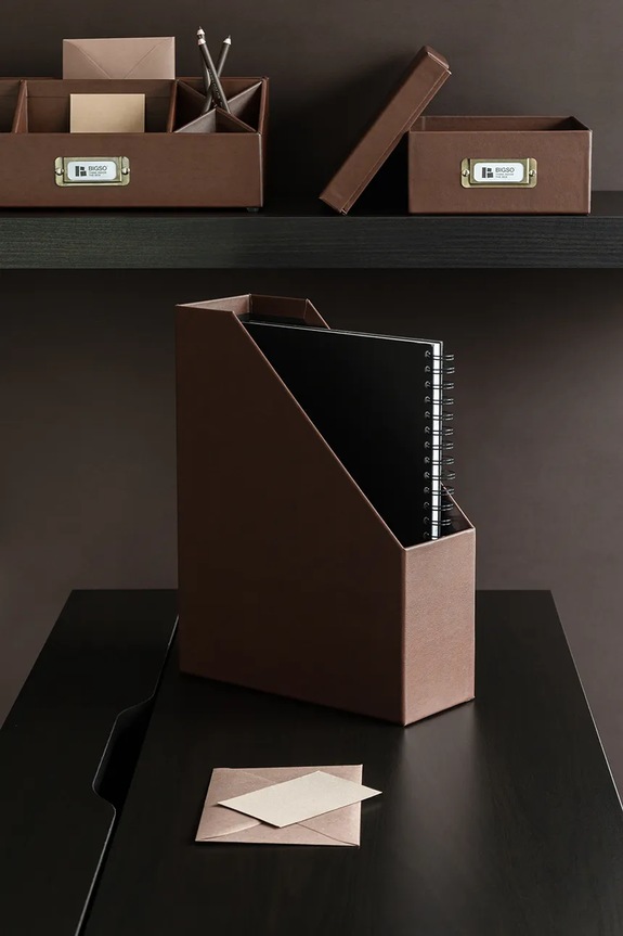 Bigso Box of Sweden raccoglitore Viktoria 10 x 24,5 x 32 cm 9411R3072.99 marrone