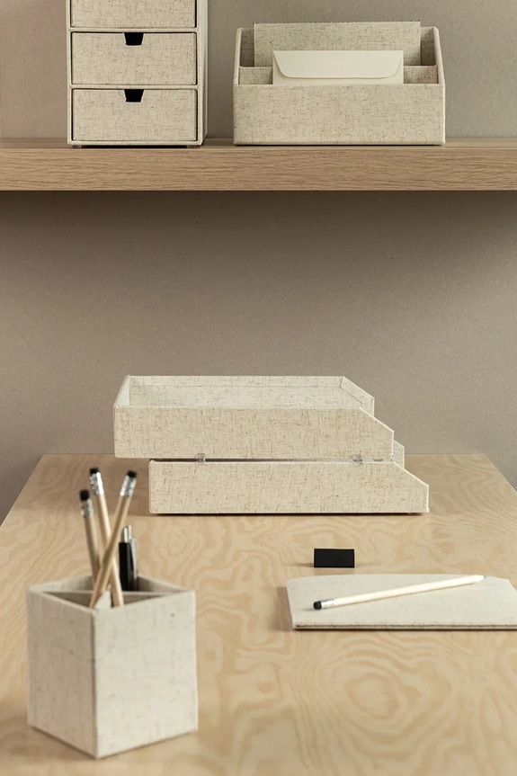 Bigso Box of Sweden organizer per documenti Hakan 23 x 31 x 6 cm pacco da 2 beige 7892N6001.99