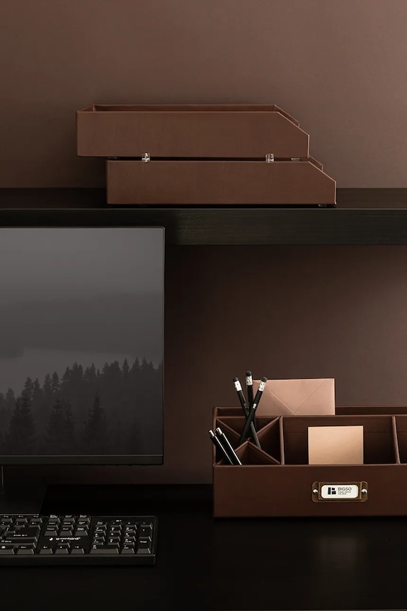 Bigso Box of Sweden organizer per documenti Hakan 23 x 31 x 6 cm pacco da 2 marrone 7892R3001.99