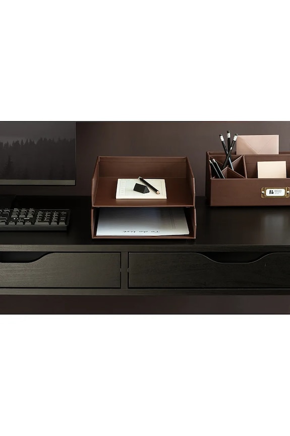 Bigso Box of Sweden organizer per documenti Hakan 23 x 31 x 6 cm pacco da 2 7892R3001.99 marrone