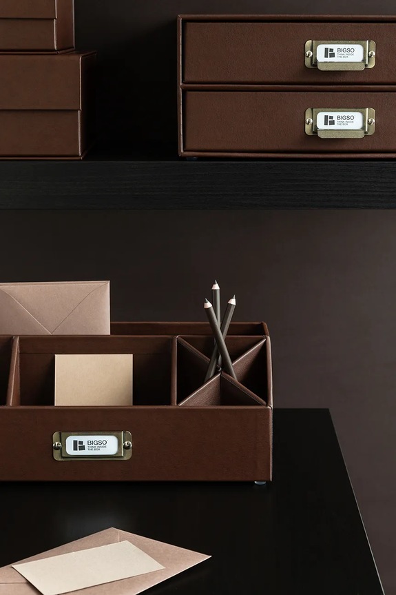 Bigso Box of Sweden organizer per documenti Elisa 33 x 12,5 x 12,5 cm 2751R3068.99 marrone