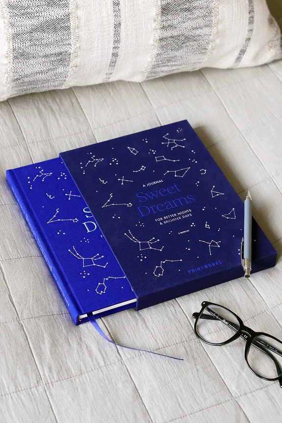 Lifestyle Printworks diario dei sogni Sweet Dreams 18 x 25,5 x 2,5 cm PW00708 blu navy