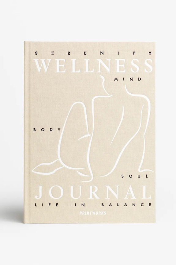 Dnevnik Printworks Wellness Journal 24,5 x 17 x 2,5 cm bež PW00709