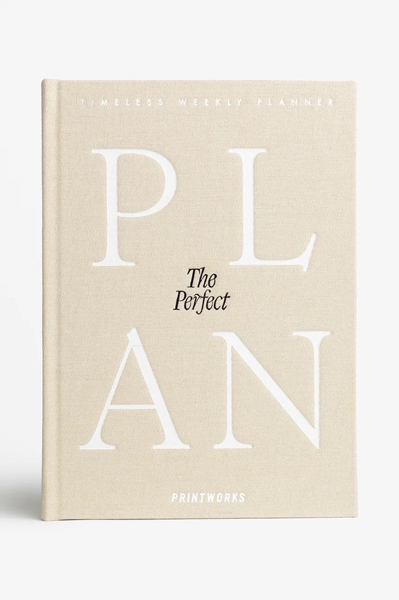Planer Printworks The Perfect Plan 15 x 21 cm bež PW00710