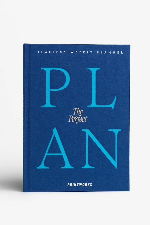 Tedenski planer Printworks The Perfect Plan 15 x 21 x 1 cm mornarsko modra PW00711