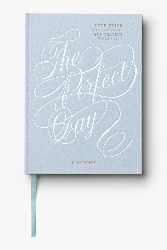 Svadobný plánovač Printworks The Perfect Day 24,5 x 18 x 2,5 cm modrá PW00745
