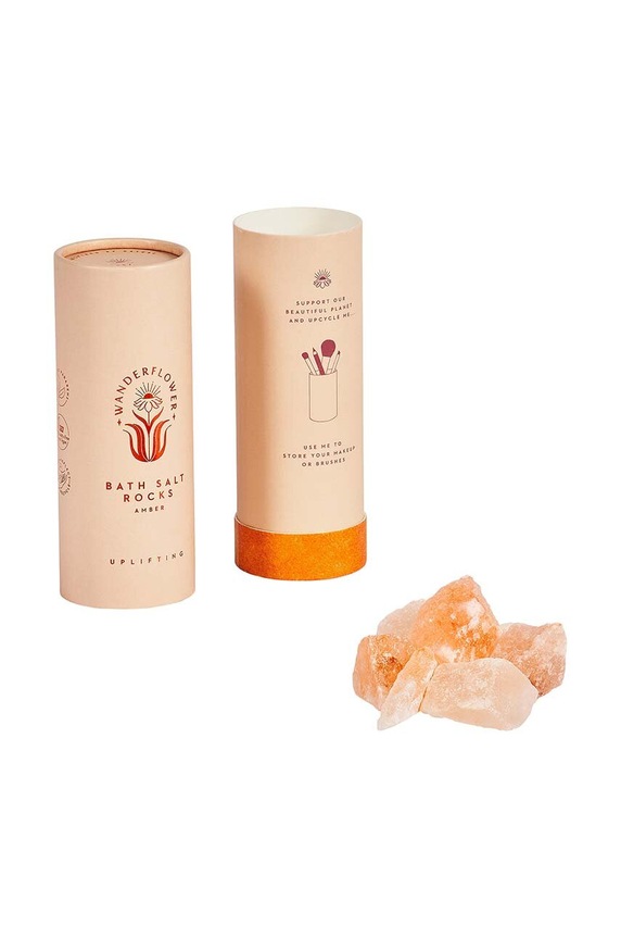 Himalajska sol za kupanje s jantarom Wanderflower Bath Salt Rocks Amber 150 g WFL013 šarena AA00
