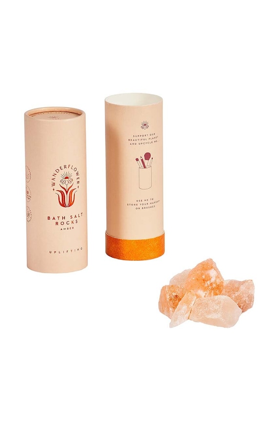Himalajska sol za kupanje s jantarom Wanderflower Bath Salt Rocks Amber 150 g WFL013 šarena AA00