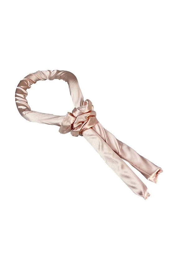 The Vintage Cosmetics Company opaska do loków Heatless Satin Foam Curler Peach multicolor 5SFC
