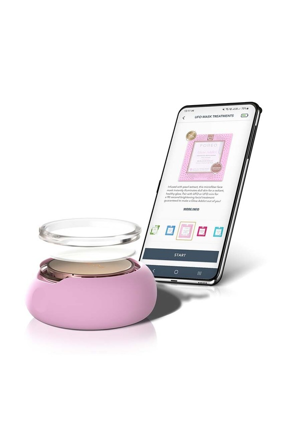 Home SPA FOREO mască pentru luminozitate UFO Masks Glow Addict 2.0 6-pack F1023 roz