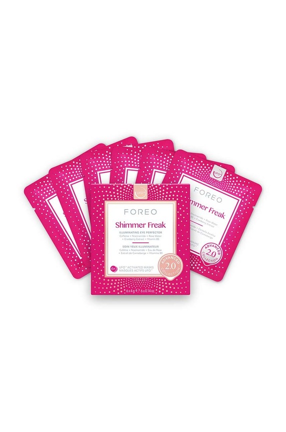 Rozjasňující UFO maska FOREO UFO Masks Shimmer Freak 2.0 6-pack růžová F0989