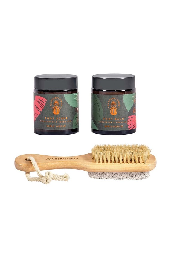 Sada pro péči o nohy Wanderflower Foot Therapy Set Eucalyptus&Fresh Mint vícebarevná WFL023