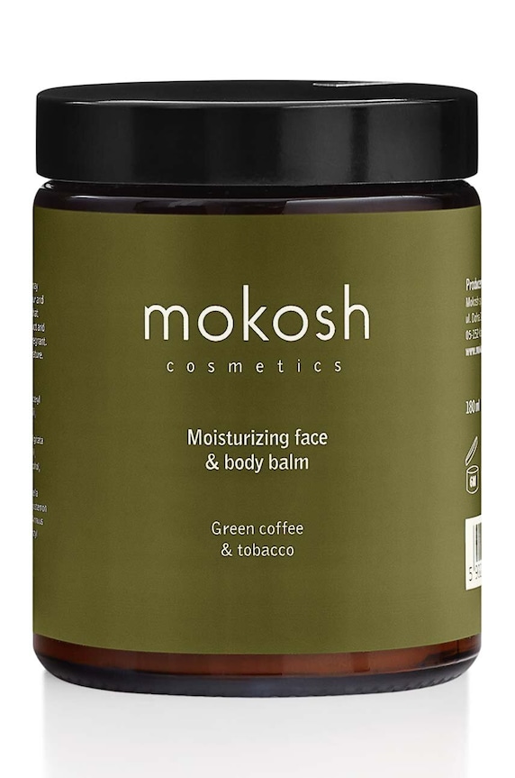 Увлажняющий бальзам для лица и тела Mokosh Zielona Kawa & Tytoń 180 ml зелёный 5902729032537