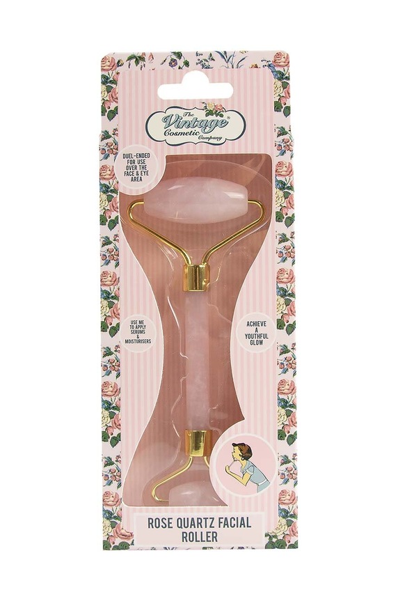 The Vintage Cosmetics Company roller do masażu twarzy Rose Quartz 2DRQFR różowy AA00