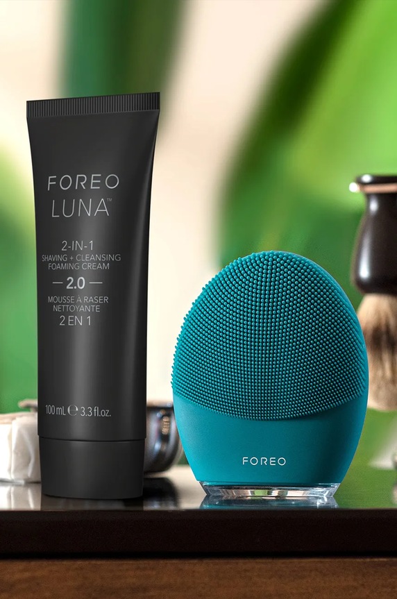 Home SPA 2u1 pjena za čišćenje lica za muškarce FOREO LUNA™ 2-in-1 Shaving + Cleansing Foaming Cream 100 ml F1191 šarena